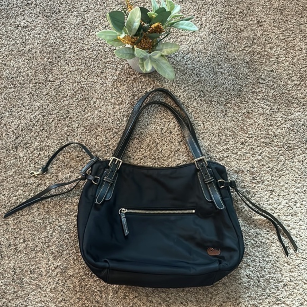 Dooney & Bourke Black Nylon Shoulder Bag